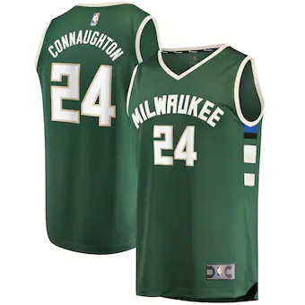 youth fanatics branded pat connaughton hunter green milwauk-428